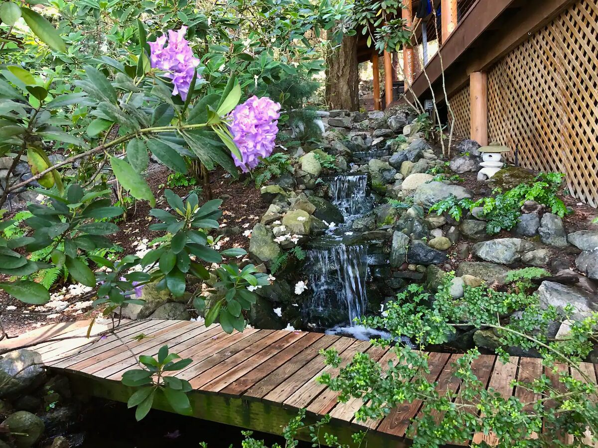 Garden waterfall